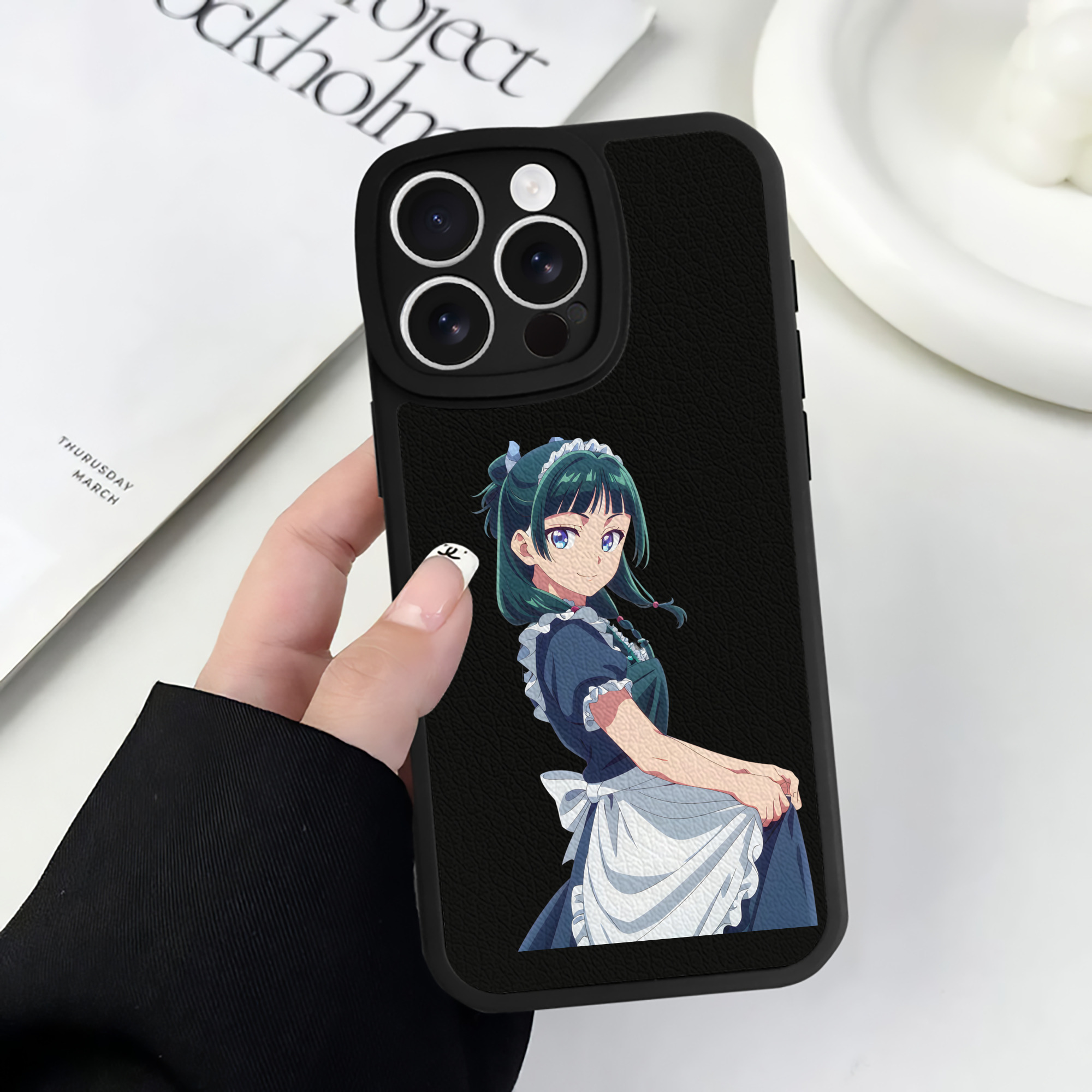 薬屋のひとりごと The Apothecary Diaries 【iPhone 16シリーズ対応】シリコンスマホケース（レザー調） 材質：シリコン